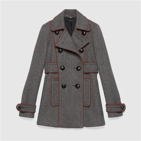 gucci peacoat women& 39|Gucci raincoat women's.